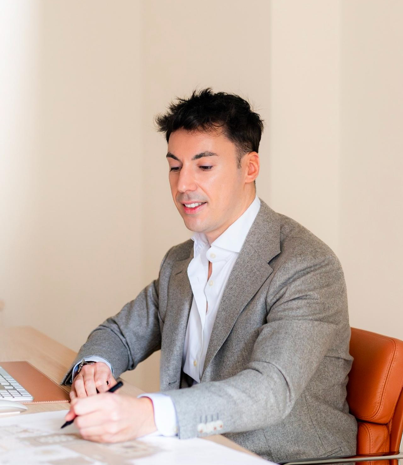Portrait of Matteo D'Amore, luxury interior designer